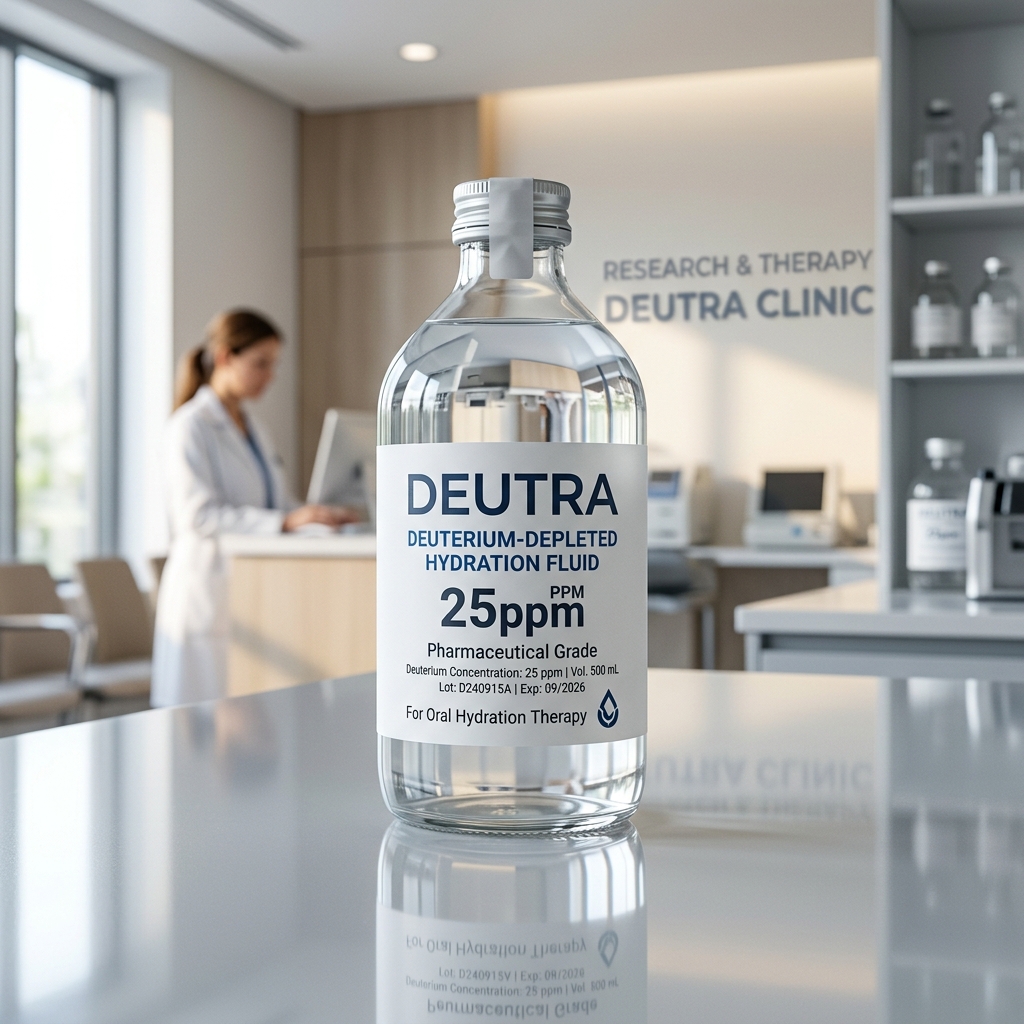 Deutra Clinical Deuterium-Depleted Hydration Fluid Bottle